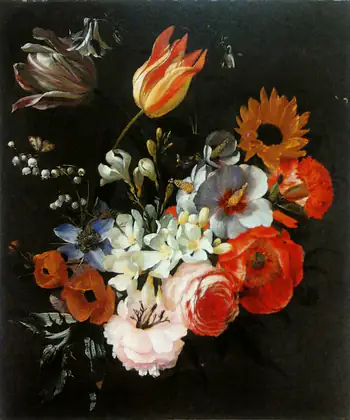 Le bouquet de fleurs. - Daniel Seghers