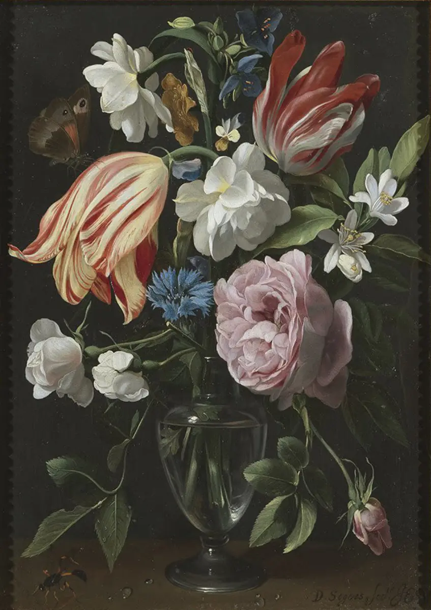 Fleurs dans un vase - Daniel Seghers