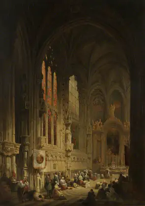 Intérieur d'une cathédrale - David Roberts