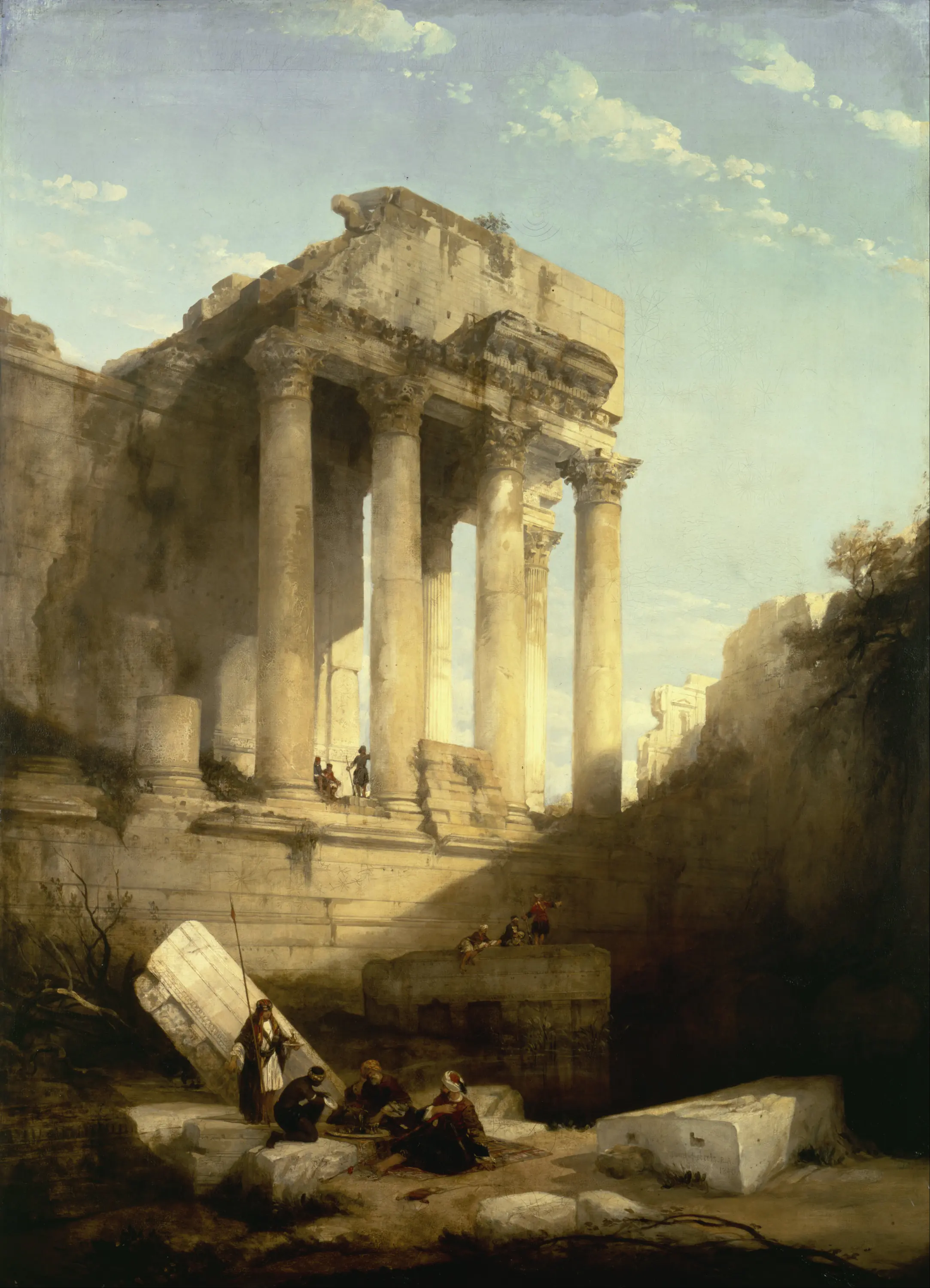Ruines du Temple de Bacchus - David Roberts