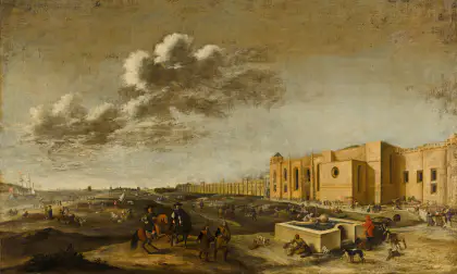 Vue du monastère de Belem près de Lisbonne - Dirck Stoop