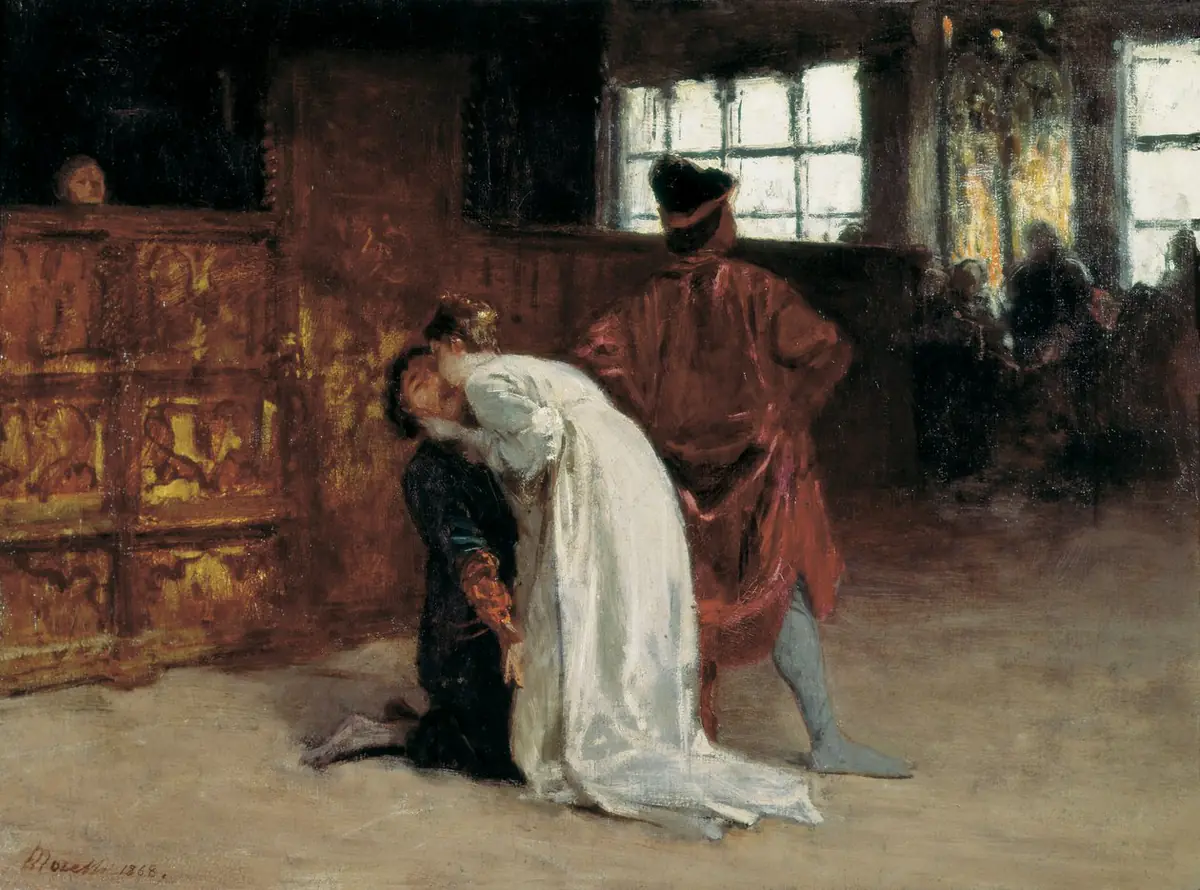 Le Baiser — Domenico Morelli