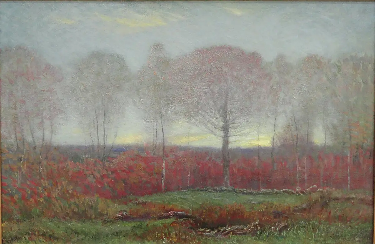 Coucher de soleil d’octobre - Dwight William Tryon
