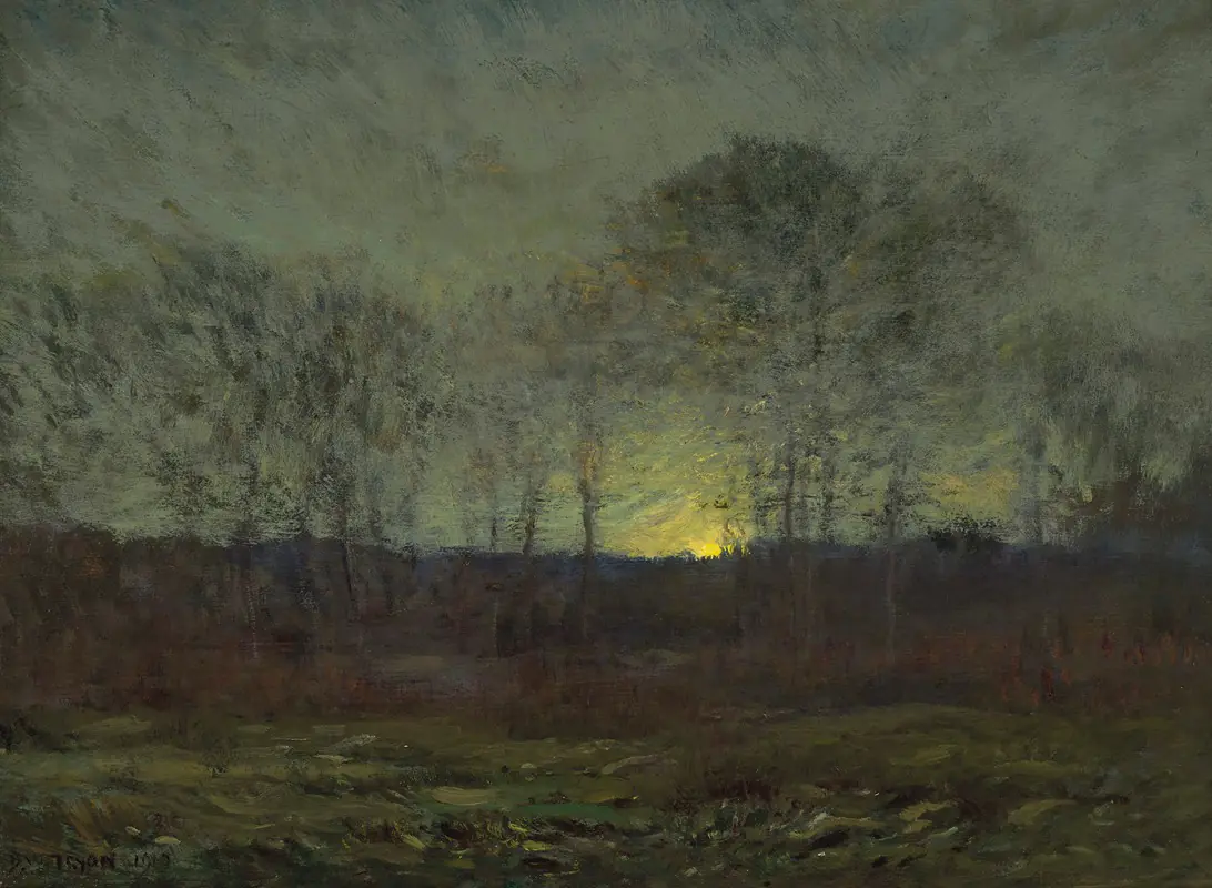 Lever de lune — 1910 - Dwight William Tryon