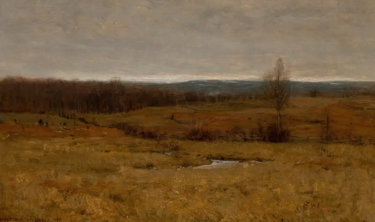 Paysage de décembre 1887 - Dwight William Tryon