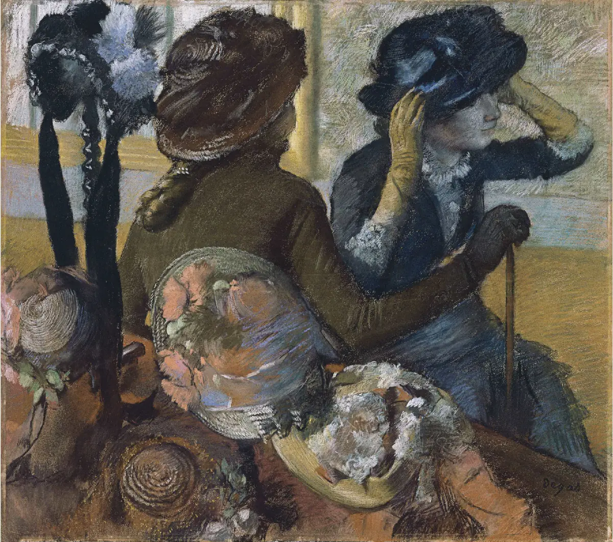Dans la chapellerie - Edgar Degas