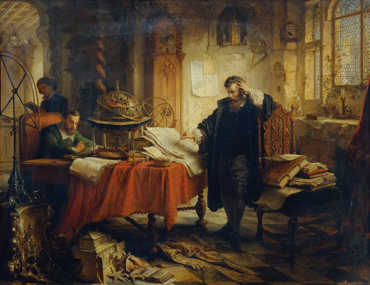 Copernic, enregistrant les orbites des étoiles - Eduard Ender