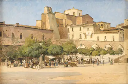 La place de Sulmona - Edvard Petersen