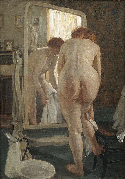 Après le bain - Emanuel Phillips Fox