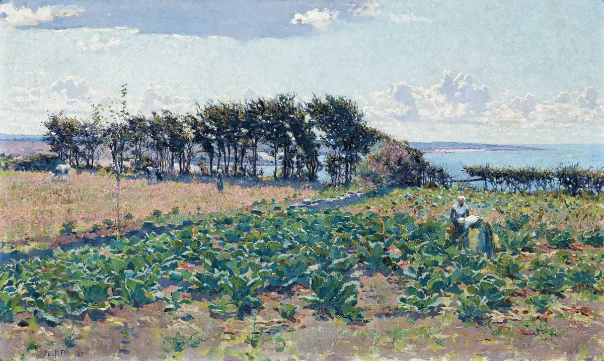 Le champ de choux - Emanuel Phillips Fox