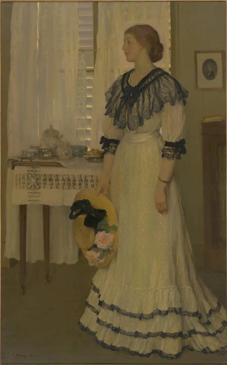 La Robe de mousseline - Emanuel Phillips Fox