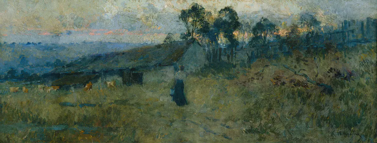 La salle de traite - Emanuel Phillips Fox