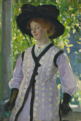 Sur le balcon - Emanuel Phillips Fox