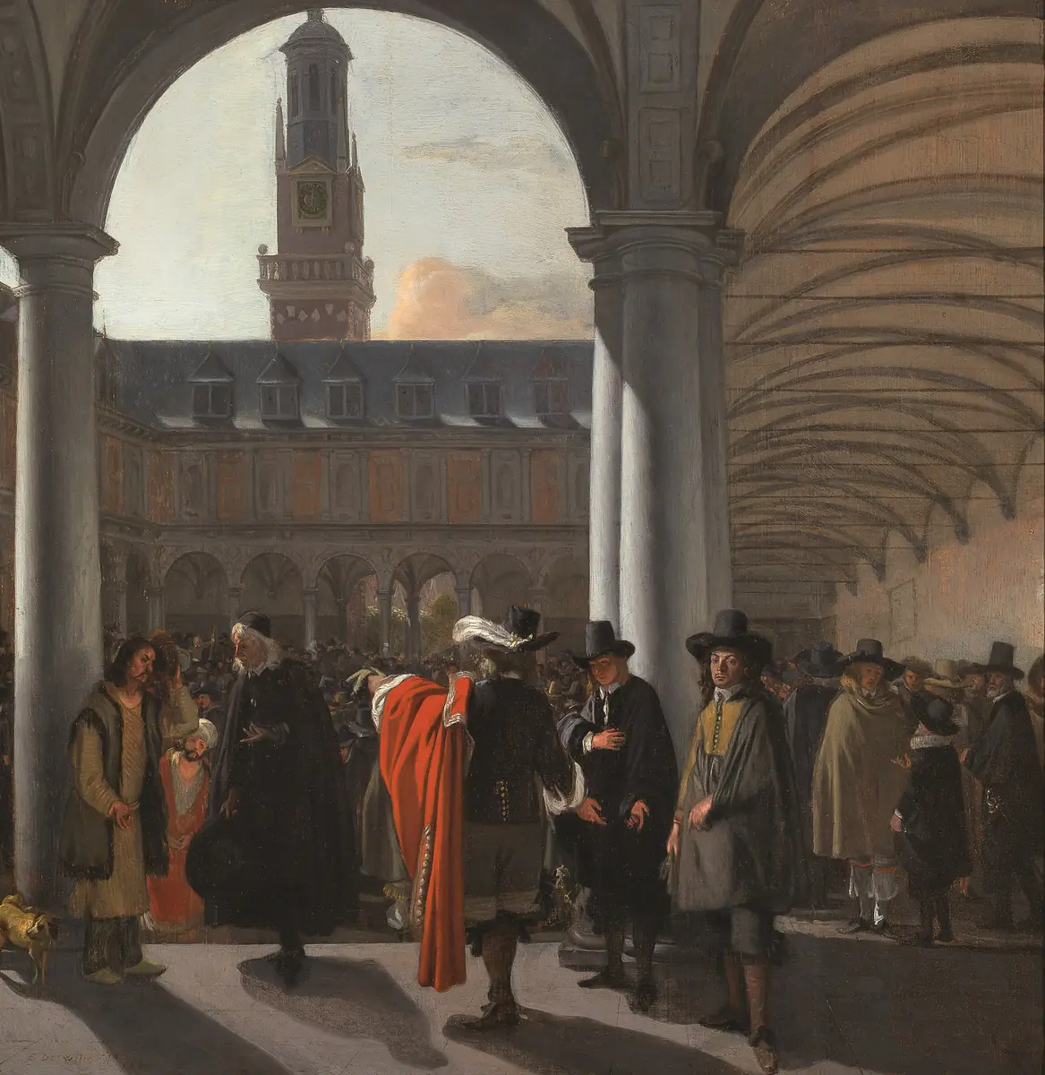 Cour de la Bourse d'Amsterdam - Emanuel de Witte