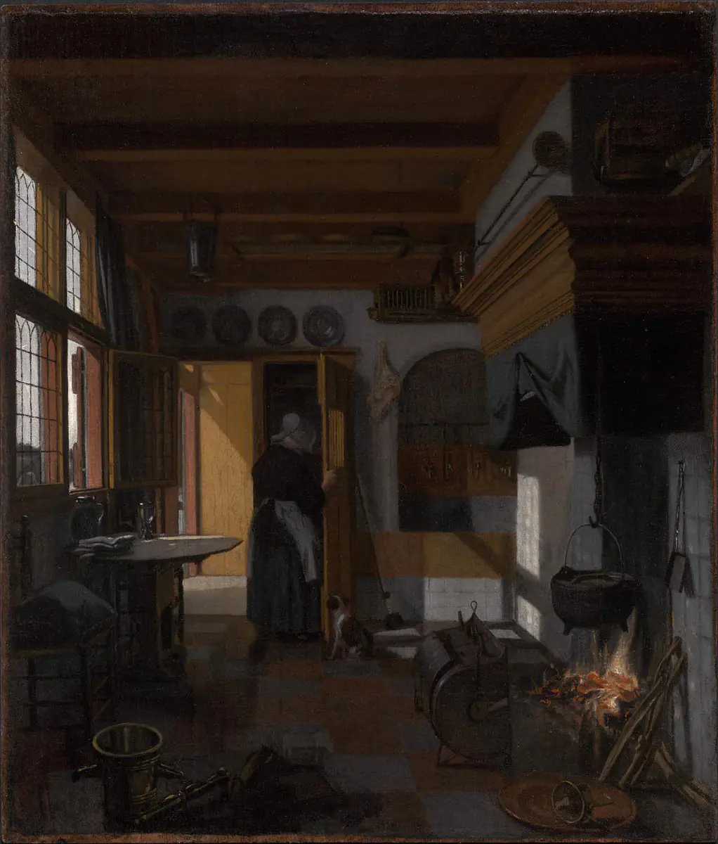 Intérieur de la cuisine - Emanuel de Witte