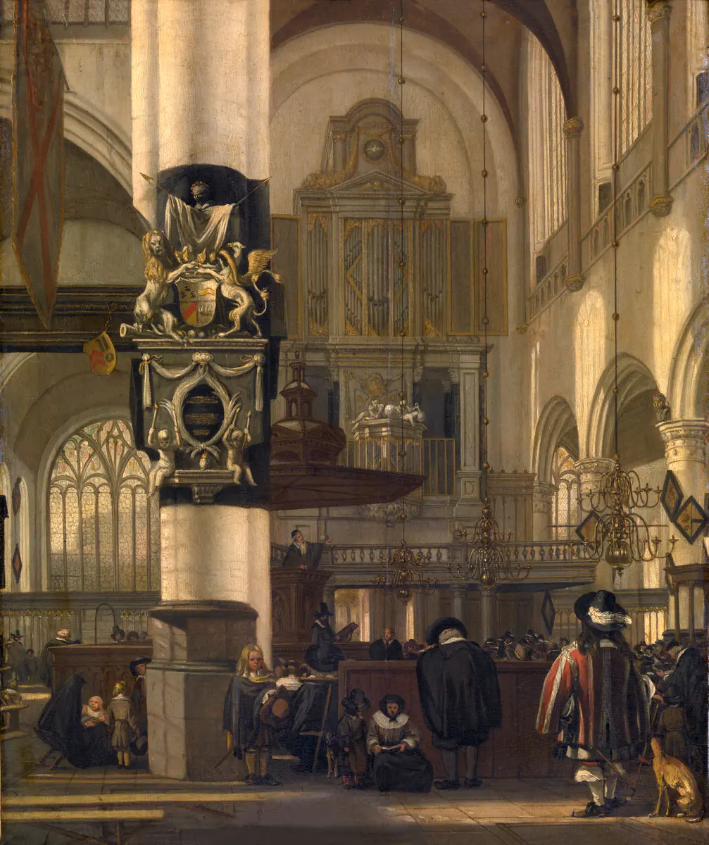 Intérieur d'une église protestante - Emanuel de Witte