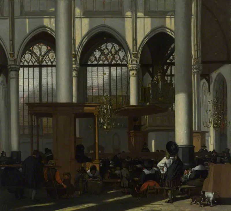 L'intérieur de l'Oude Kerk, Amsterdam - Emanuel de Witte