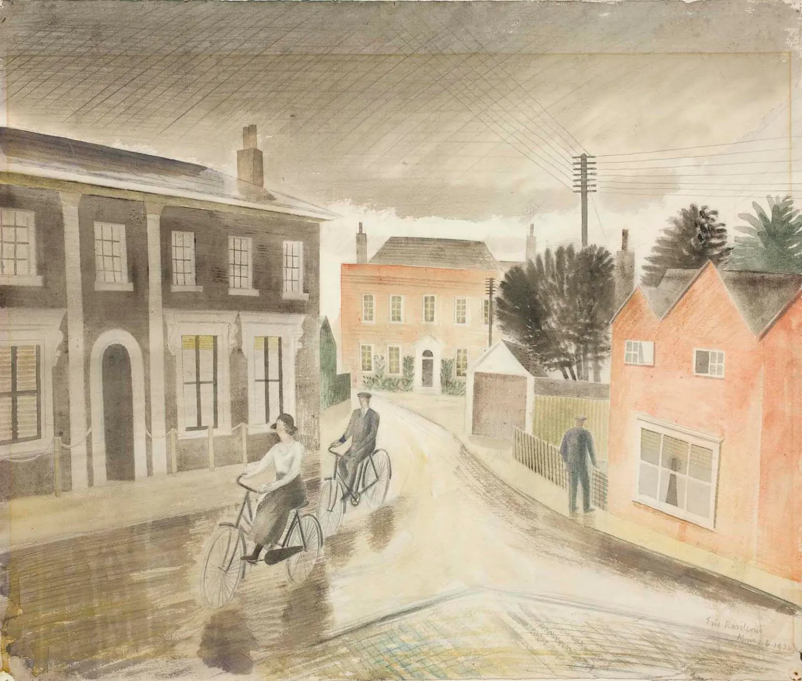 Rue de village - Eric Ravilious