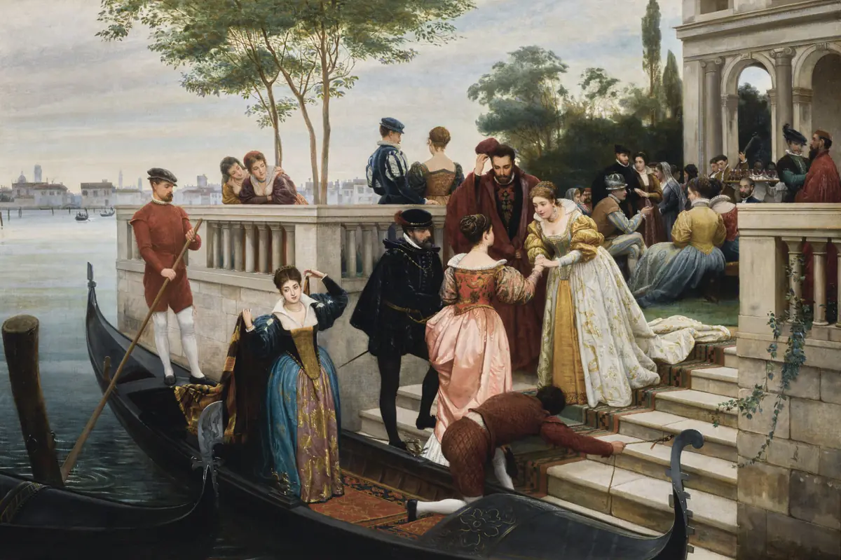 Arrivée pour le bal - Eugen de Blaas