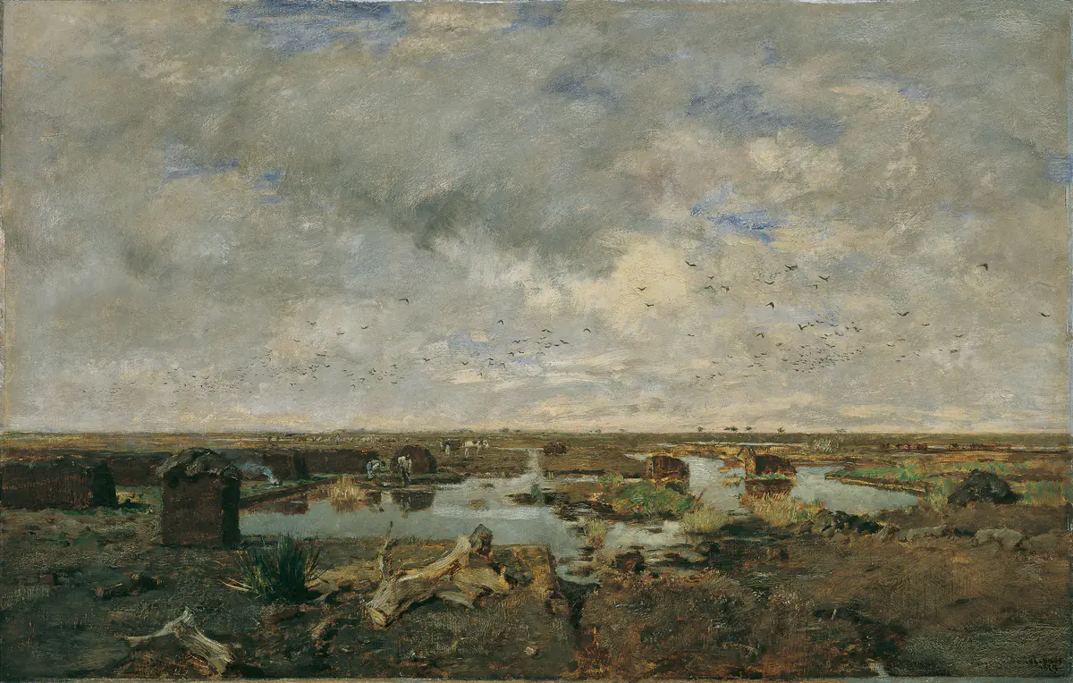 Grand paysage de landes - Eugen Jettel