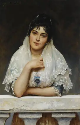 Au balcon - Eugène de Blaas