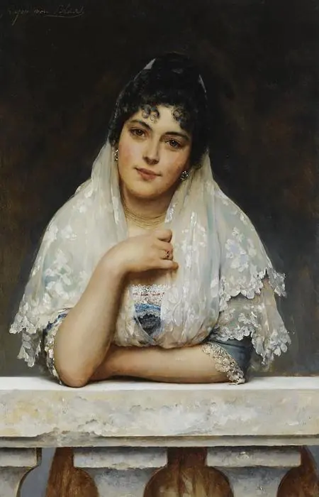 Au balcon - Eugène de Blaas