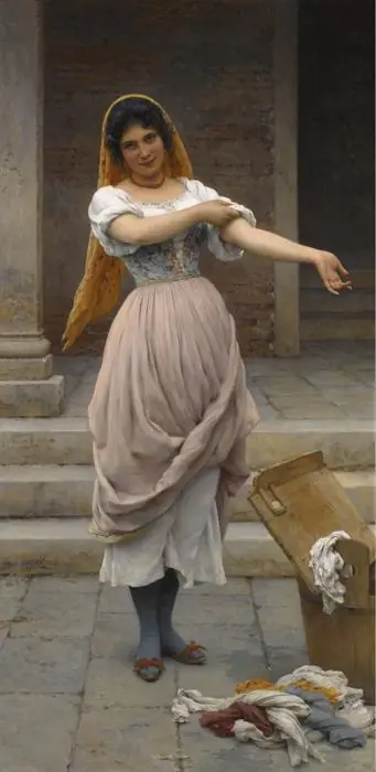 La Blanchisseuse - Eugène de Blaas