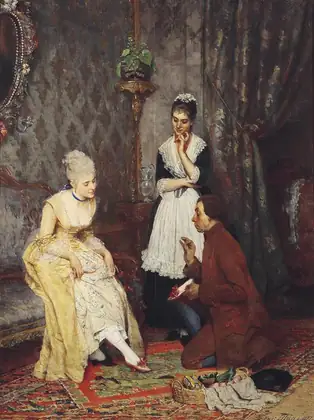 La Chaussure parfaite - Eugène de Blaas