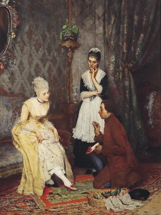 La Chaussure parfaite - Eugène de Blaas