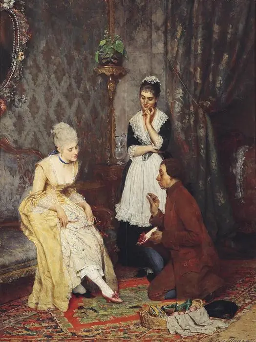 La Chaussure parfaite - Eugène de Blaas