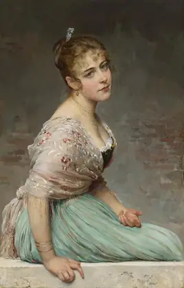 La Contemplation - Eugène de Blaas