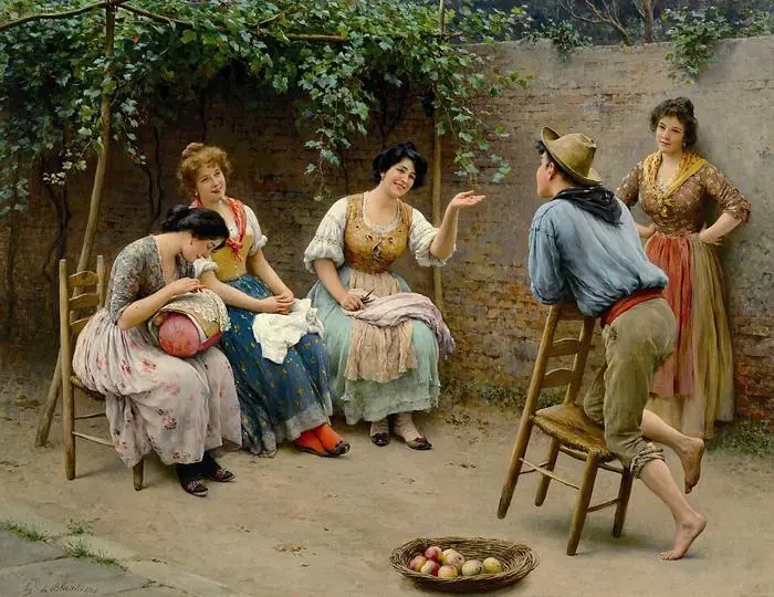 La Conversation, 1905 - Eugène de Blaas