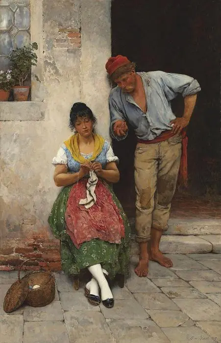 La Cour - Eugène de Blaas