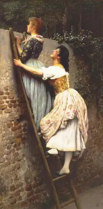 La Curiosité - Eugène de Blaas
