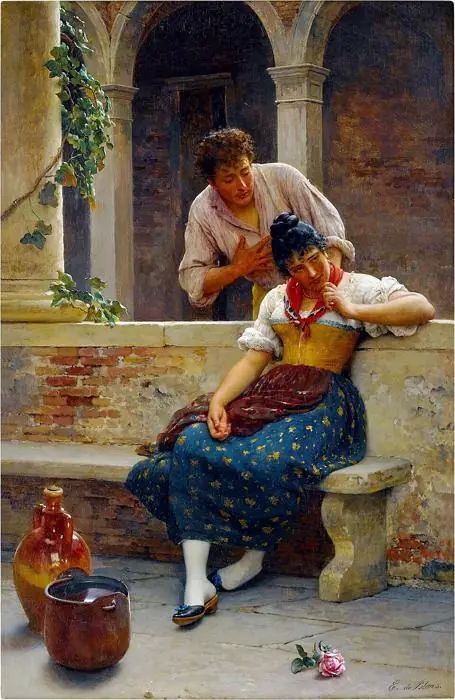 La Demande - Eugène de Blaas