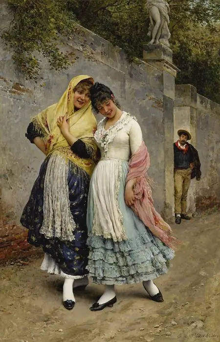 Le Flirt, 1889 - Eugène de Blaas