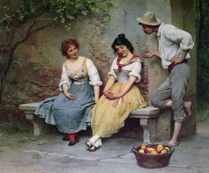 Le Flirt - Eugène de Blaas