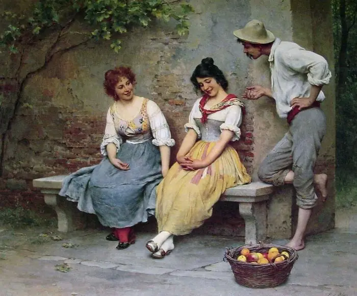 Le Flirt - Eugène de Blaas
