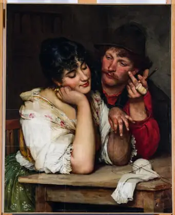 L’Hésitation - Eugène de Blaas