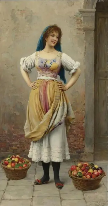 La Jeune Fille du marché - Eugène de Blaas