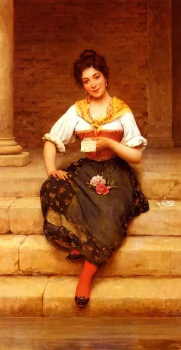 La Lettre d’amour, 1902 - Eugène de Blaas