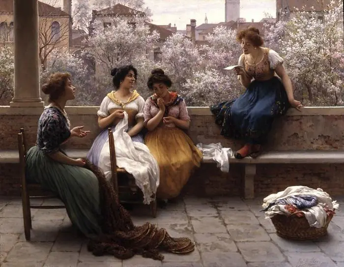 La Lettre d’amour, 1904 - Eugène de Blaas