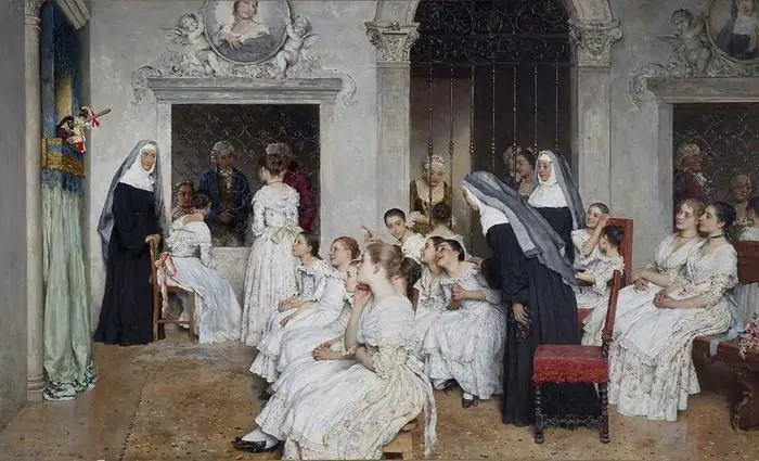 Polichinelle au couvent - Eugène de Blaas
