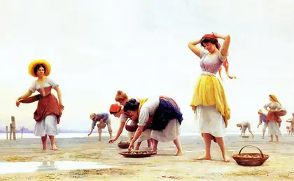 Les Ramasseuses de moules - Eugène de Blaas