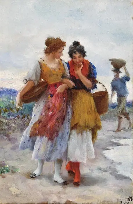 Le Secret - Eugène de Blaas