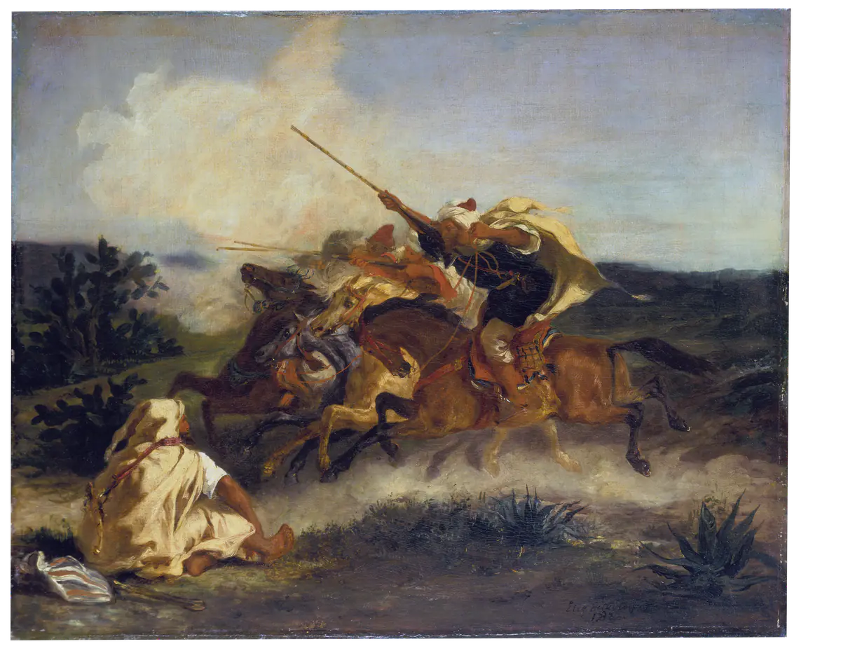 Fantasia arabe - Eugène Delacroix