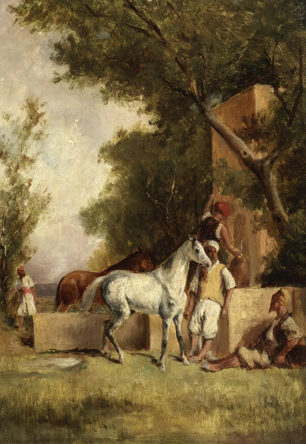 Halte à la fontaine - Eugène Fromentin