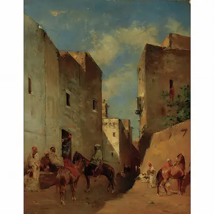 Scène de rue maure - Eugène Fromentin