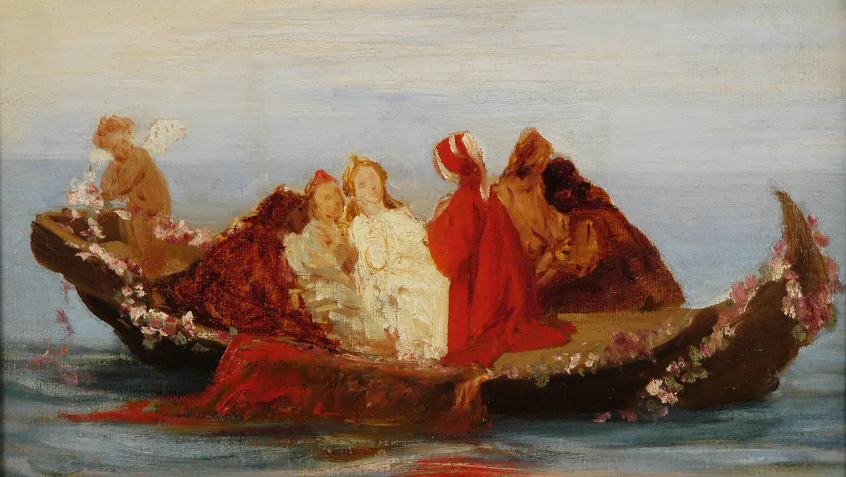 La Barque de Dante - Federico Faruffini