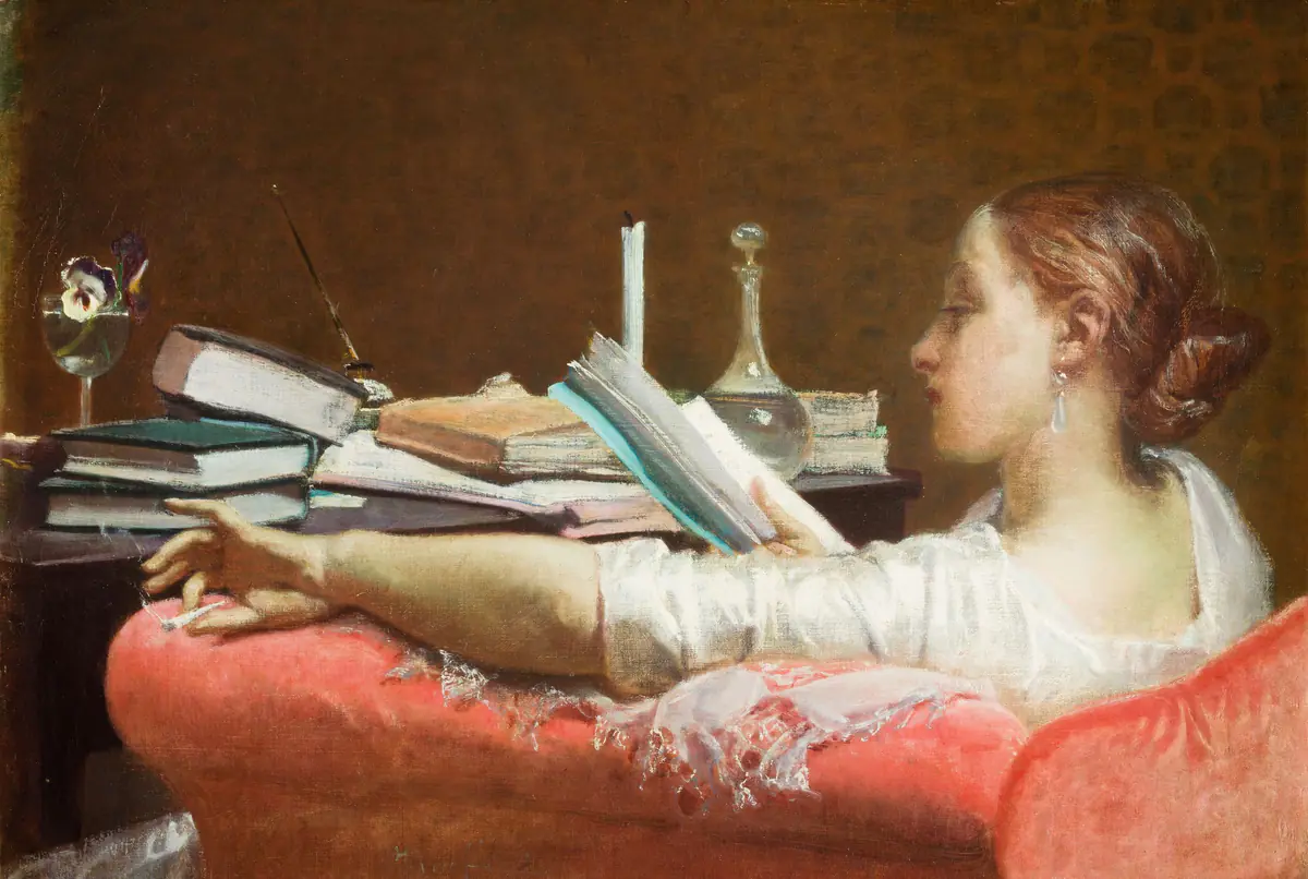La Lectrice (Clara) - Federico Faruffini